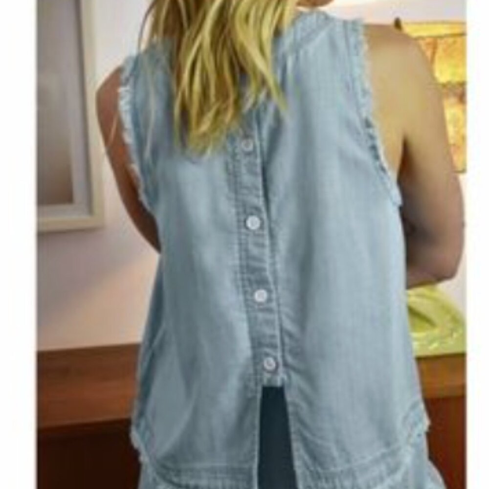 Thread And Supply - Chambray Top - image 1